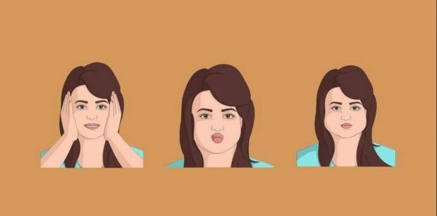 "Jak odstranit tváře": cvičení pro zpřísněnou tvář