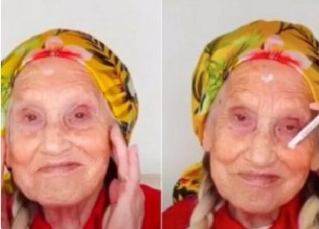 Falešné řasy, vlasy a světlá rtěnka: stylistka vytvořila  babičce mládežnický obraz